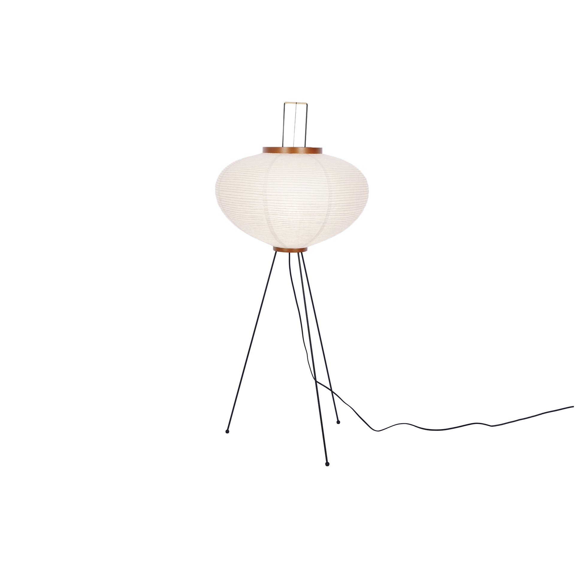 Lunora Haze | Skulptural golvlampa i rispapper i Japandi-stil