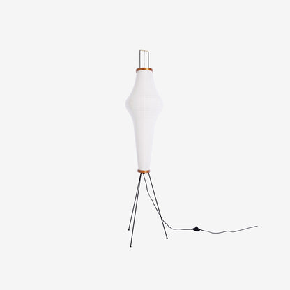 Lunora Haze | Skulptural golvlampa i rispapper i Japandi-stil