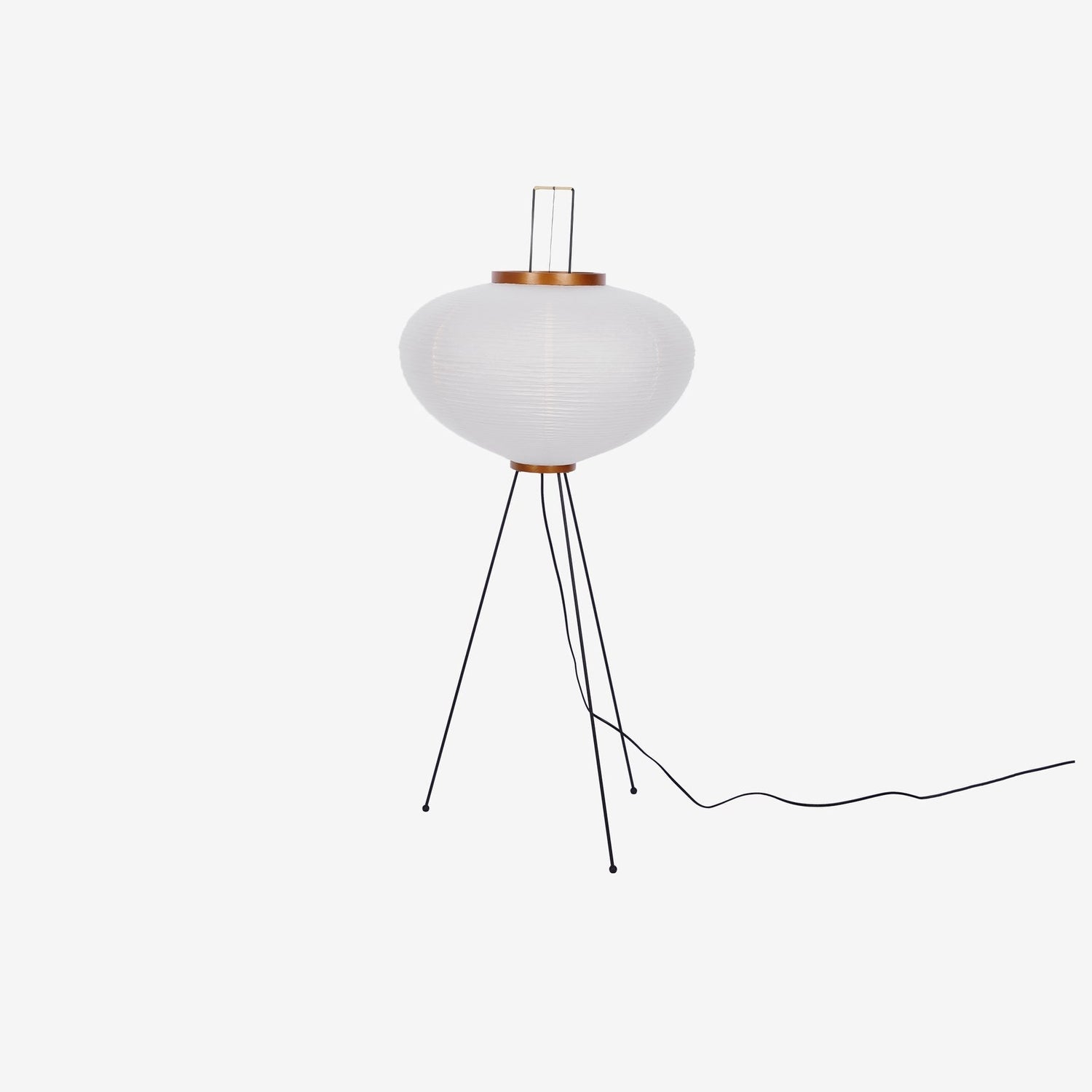 Lunora Haze | Skulptural golvlampa i rispapper i Japandi-stil