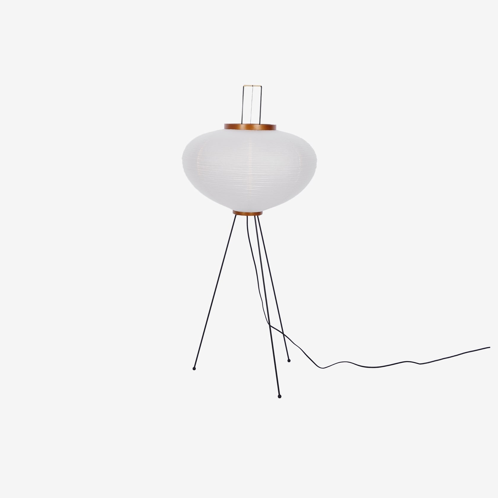 Lunora Haze | Skulptural golvlampa i rispapper i Japandi-stil