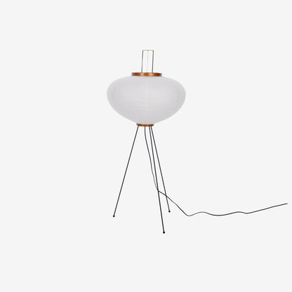 Lunora Haze | Skulptural golvlampa i rispapper i Japandi-stil