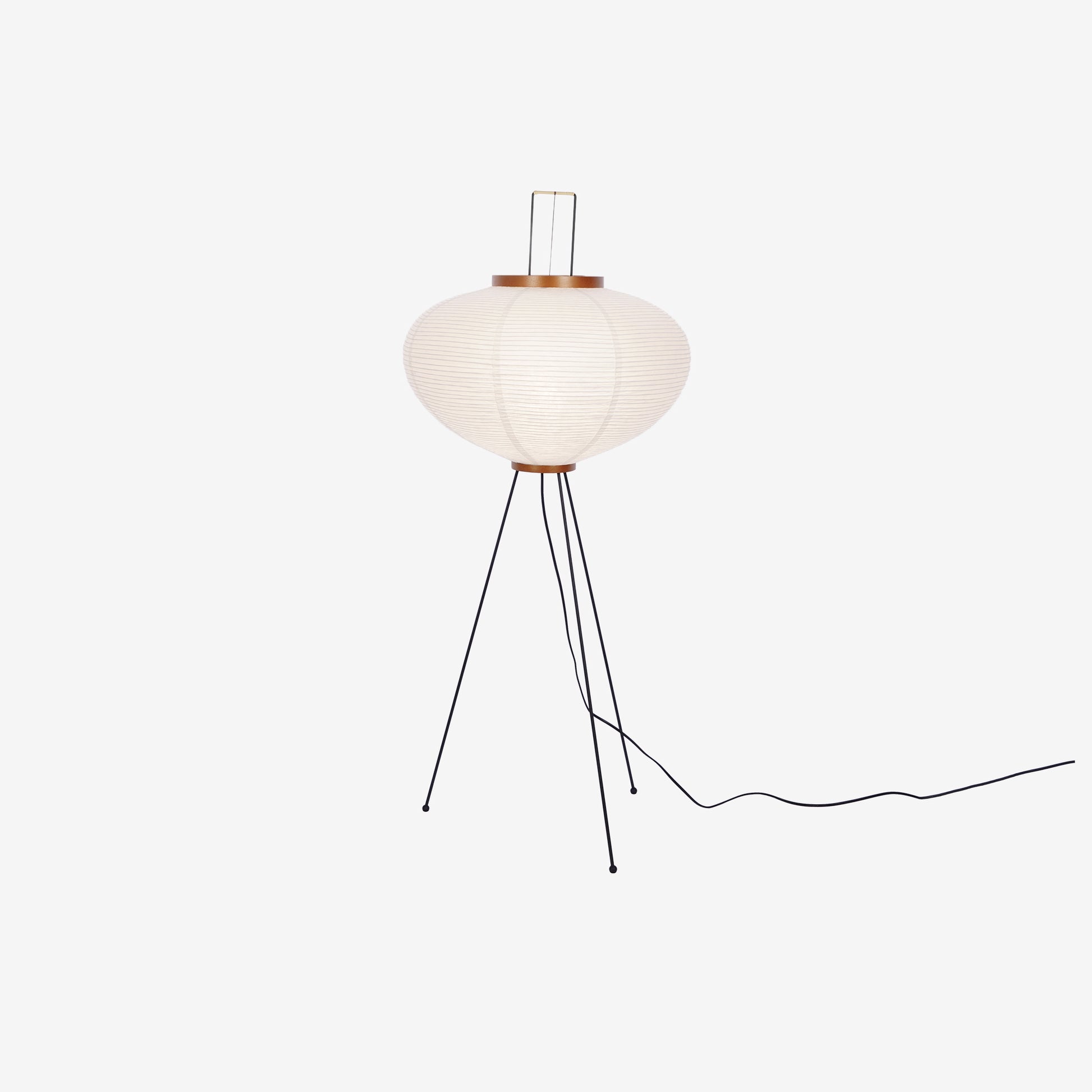 Lunora Haze | Skulptural golvlampa i rispapper i Japandi-stil