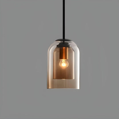 ScandiLume Light - Nordisk Postmodern Pendellampa med Dubbel Glas