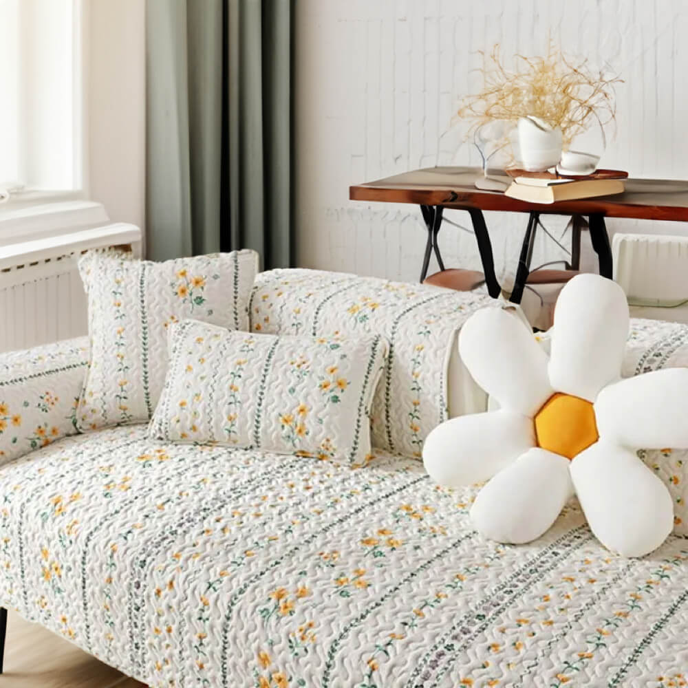 Tryckt ren bomull anti-repor möbel Skyddsoverkast soffa täckning