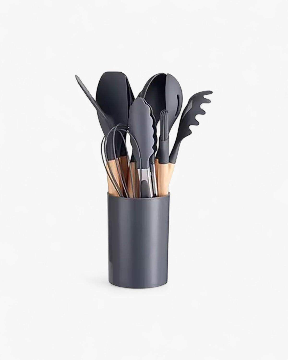 Carvallo – Miljövänligt Silikon Kökset med Bambu Handtag (12-delar)