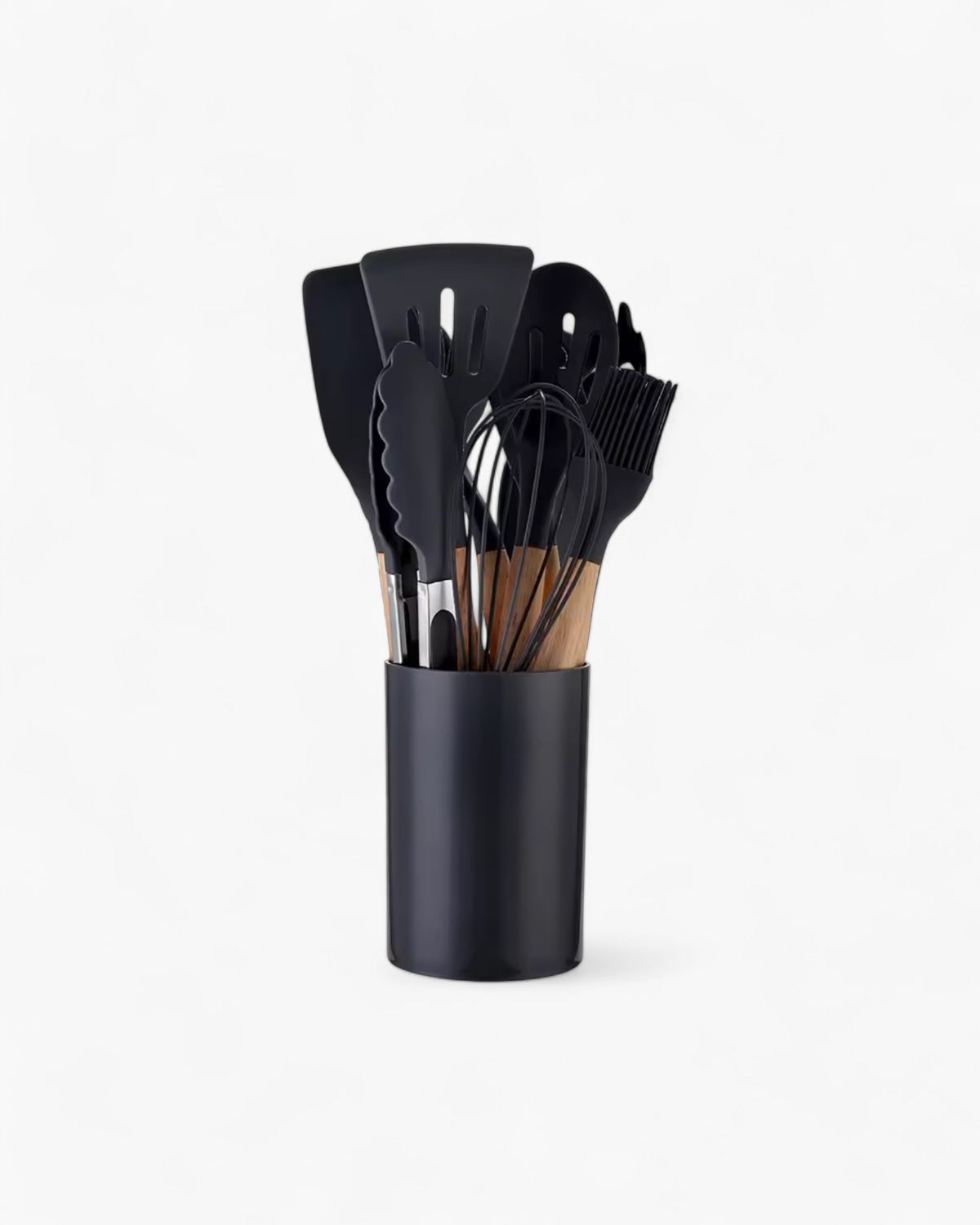 Carvallo – Miljövänligt Silikon Kökset med Bambu Handtag (12-delar)