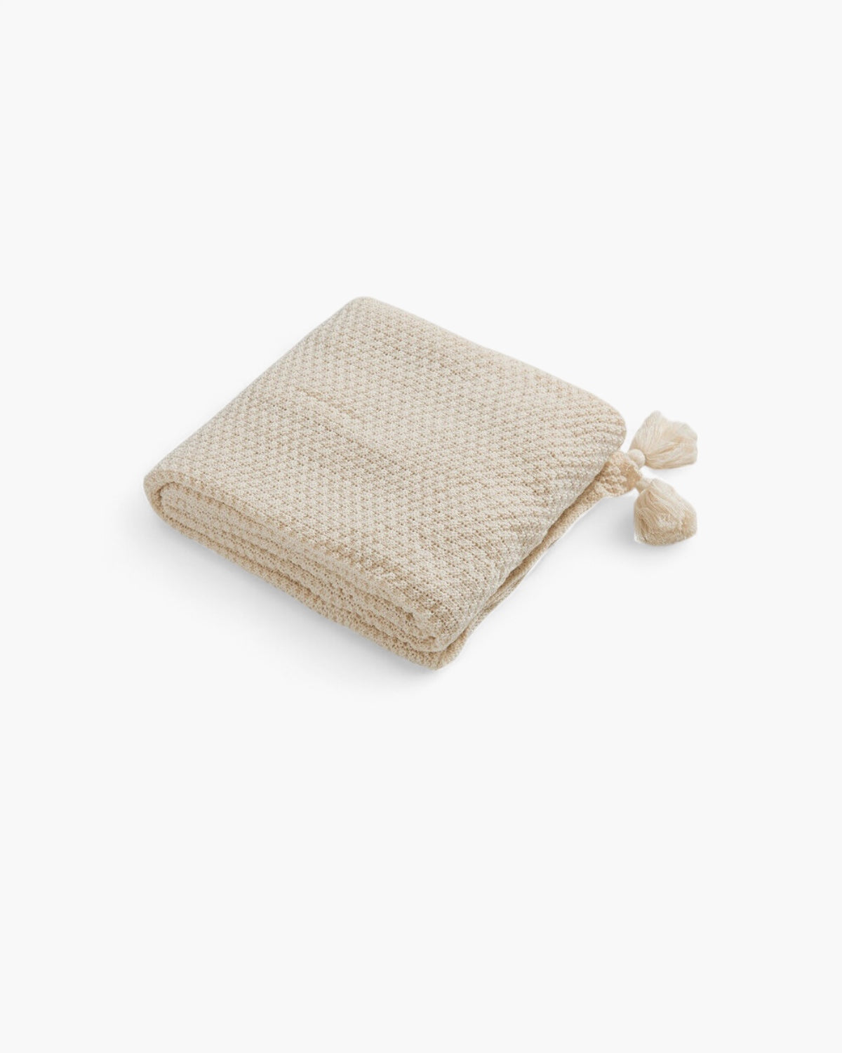 Carvallo Maison – Lyxig Stickad Filt med Subtila Fransen detaljer