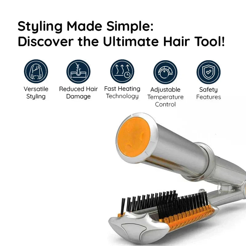 Luxora Professional 2 i 1 Rotating Iron Hair Brush