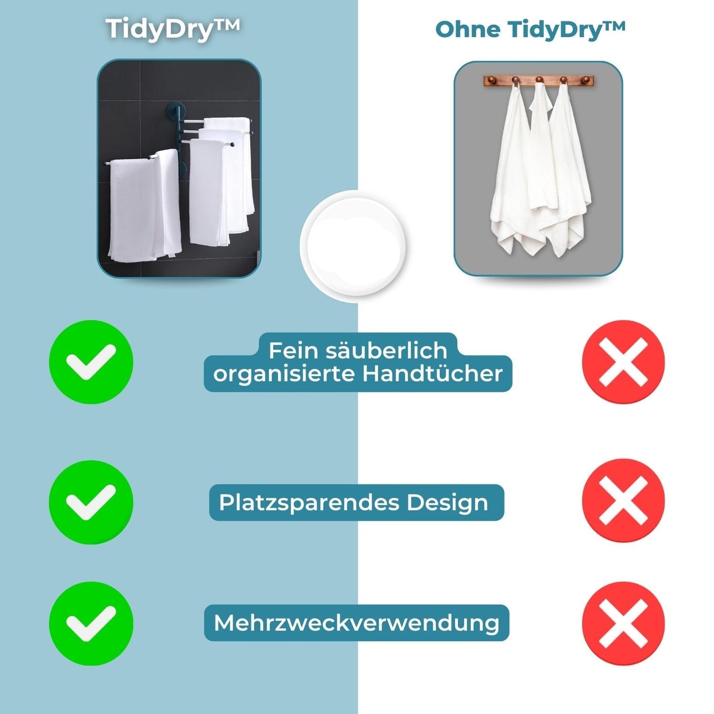 Carvallo - Mühelose Handdukstorkning när som helst