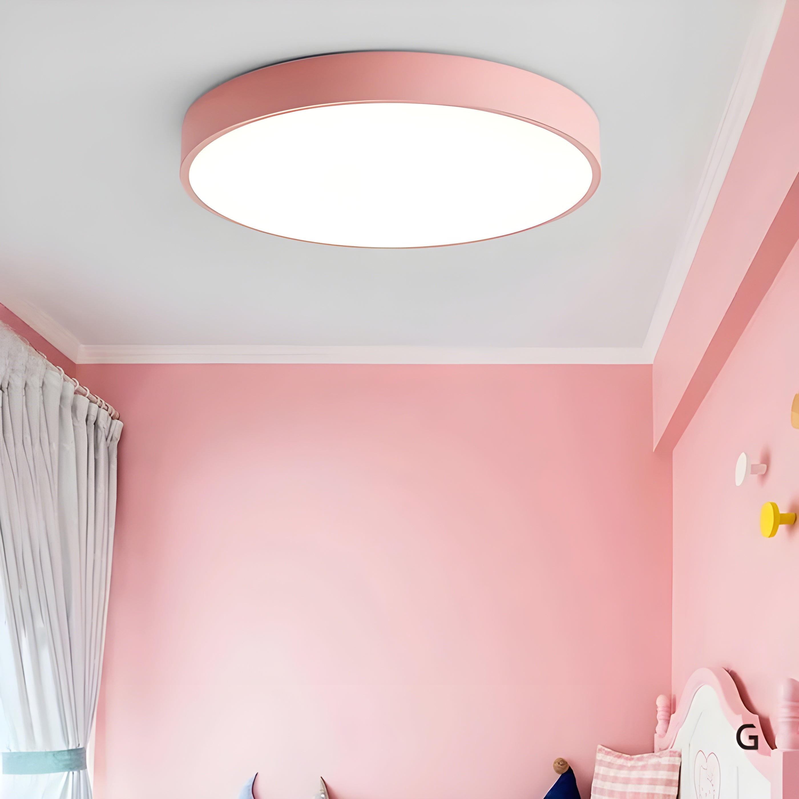 LED-taklampa i trä - Dekorativ &amp; Modern i mjuka macarons färger Skandinaviskt design