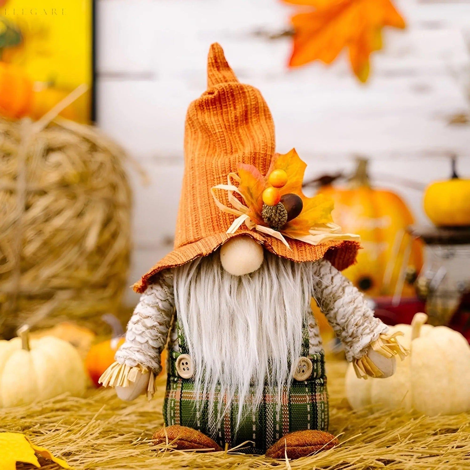 PumpkinElf Ornament - Elf Dwarf Plush Ornamenter