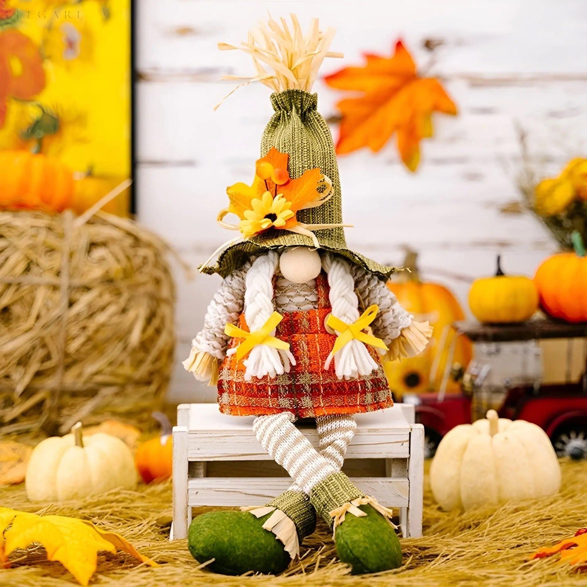 PumpkinElf Ornament - Elf Dwarf Plush Ornamenter