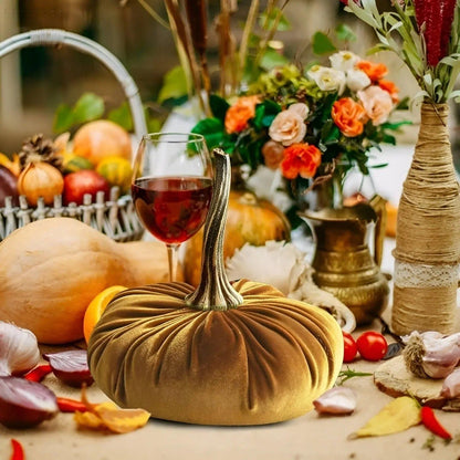 PumpkinPlush – Handgjord mjuk Halloween-pumpalyktkudde Elegare