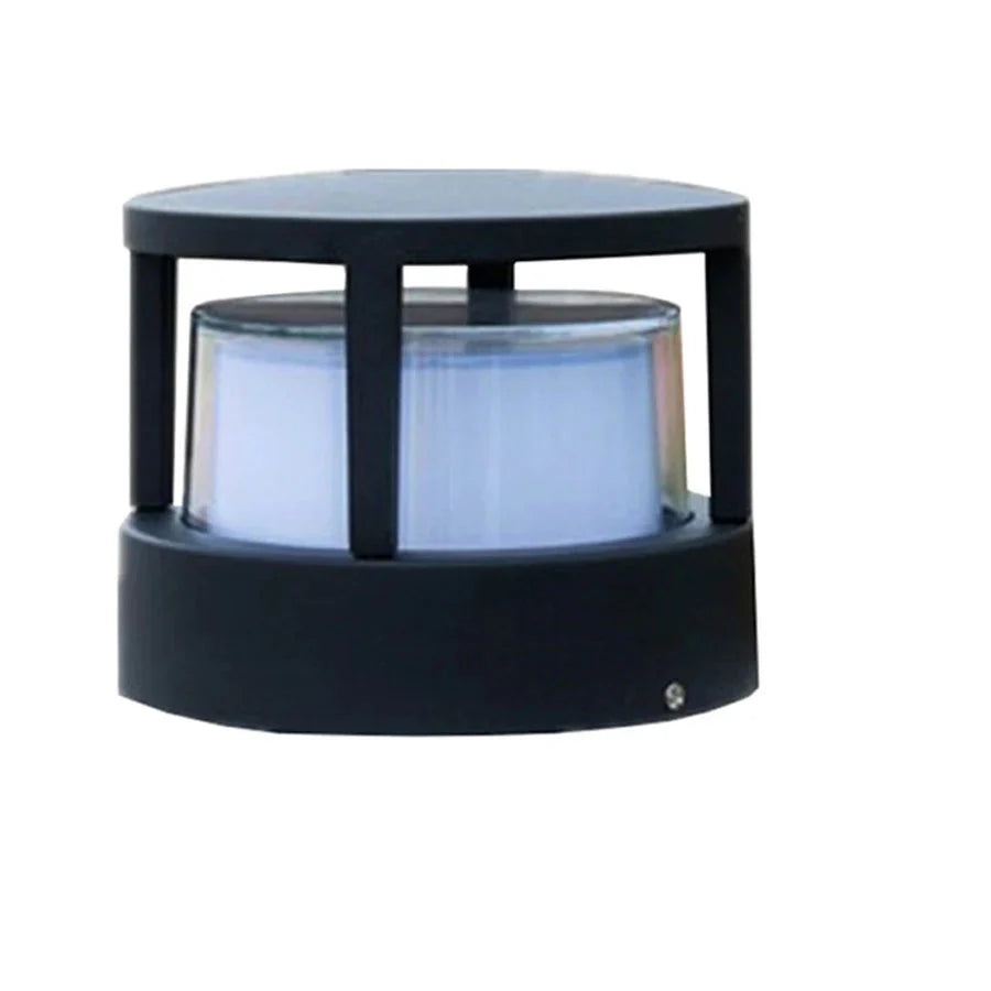 Carvallo - Solcellerdrevet utomhus pelarlampa med elegant spotlight-design för stigar