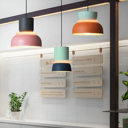 LED-hängande lampan i macaronstil – Dekorativ taklampa för ditt hem