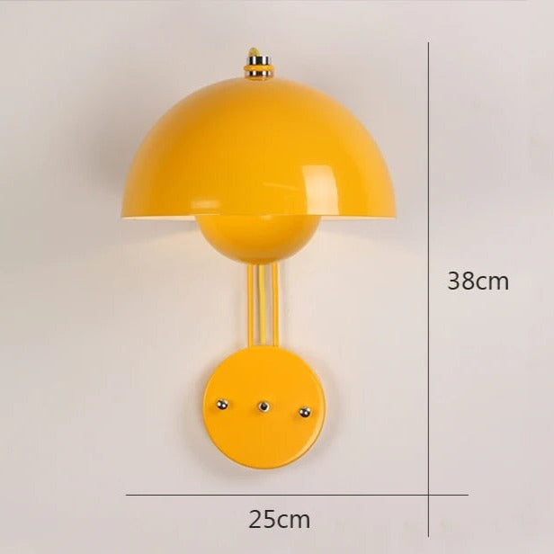 NightBud - Modern vägglampa med svampdesign