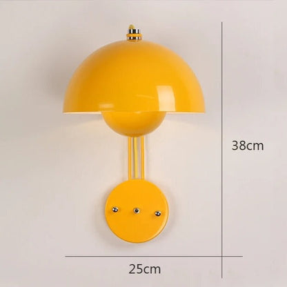 NightBud - Modern vägglampa med svampdesign