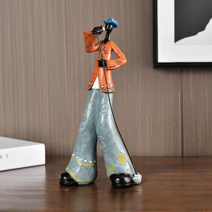 Väggkonst Resin Jazzmusiker Skulptur