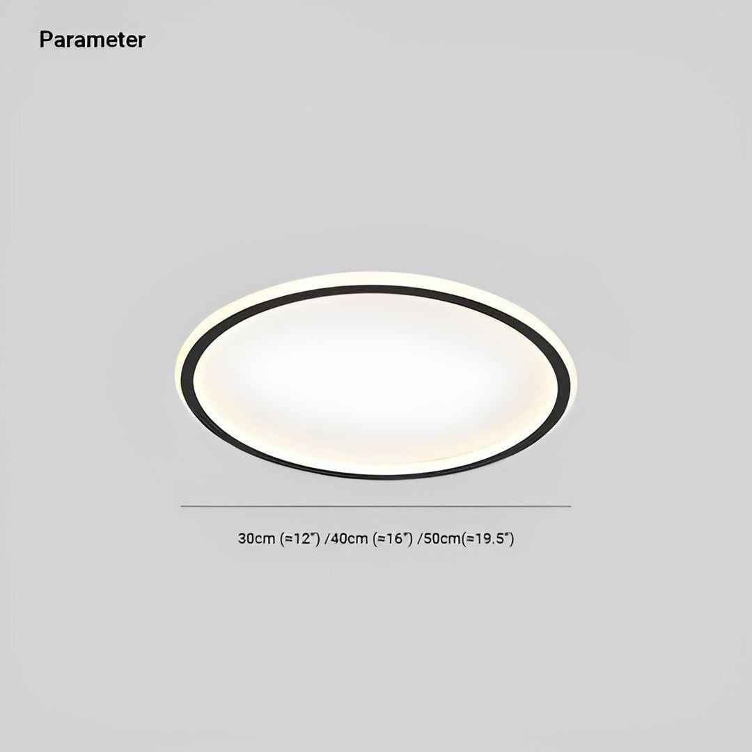 Rund LED-taklampa – Varmvitt ljus för en mysig atmosfär i vardagsrummet