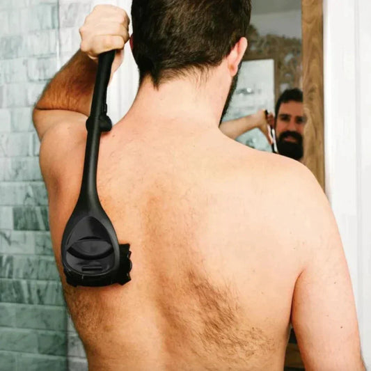 Rakhyvel för rygg hår – Långhandtag rakhyvel för enkel hårborttagning – Dubbelblad design