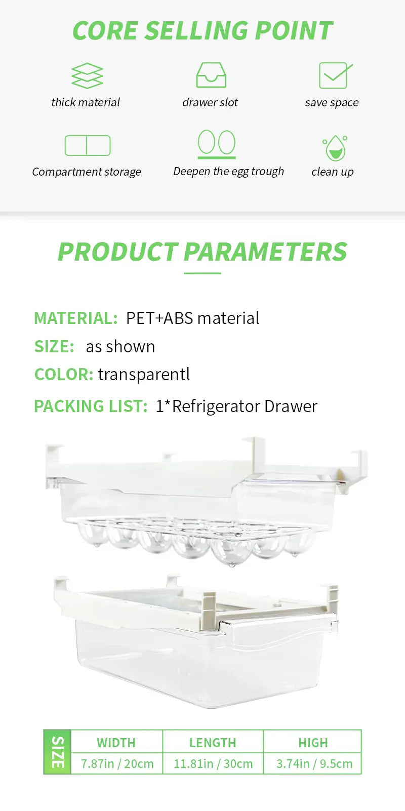 Carvallo – Lyxig Kylorganisatör för Organiserad Färskhet