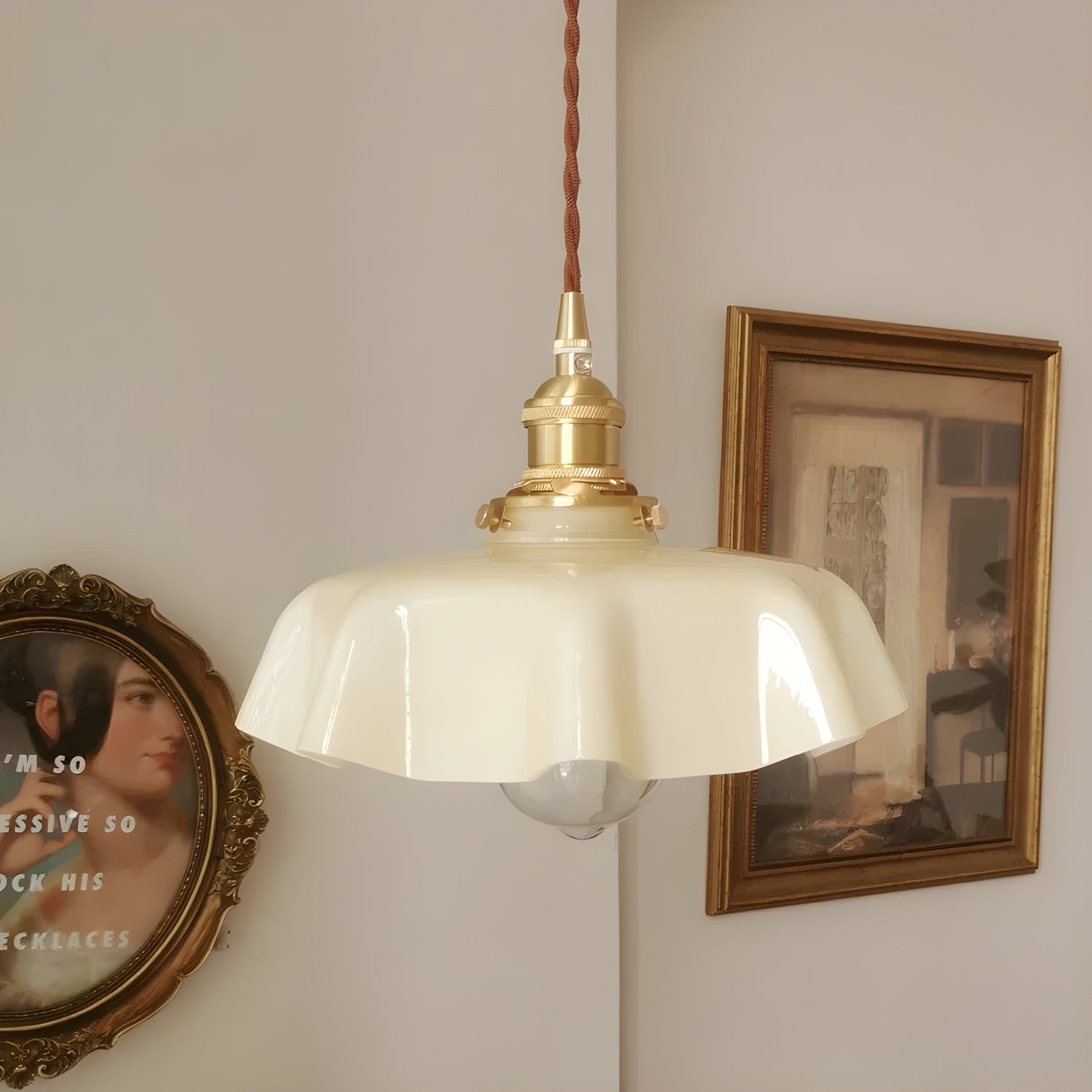 SeineGlow Light - Fransk Retro Pendellampa gjord av Glas