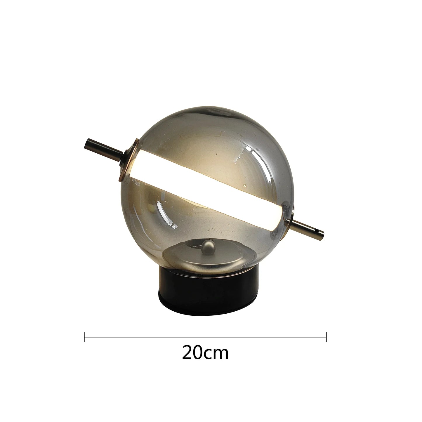 RetroGlass - Vintage Bordslampa med LED-belysning för Stämningsfulla Accentueringar