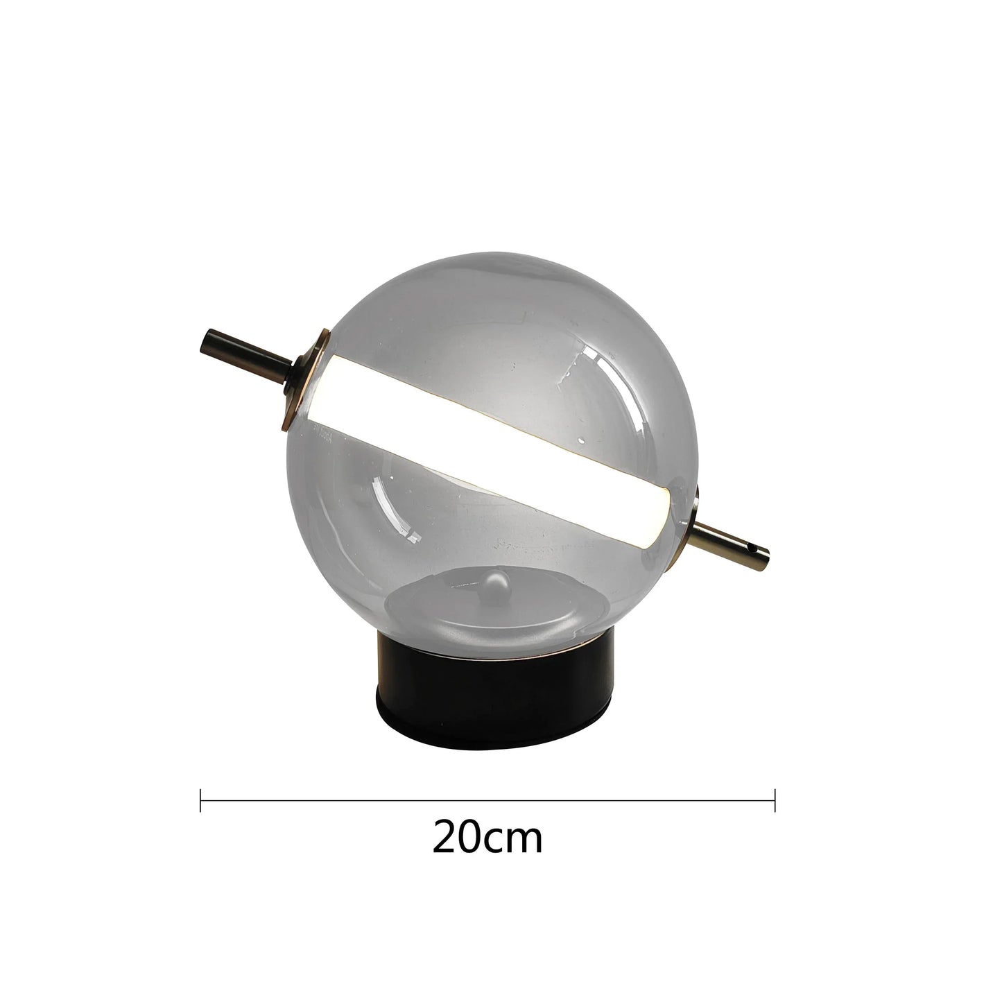 RetroGlass - Vintage Bordslampa med LED-belysning för Stämningsfulla Accentueringar