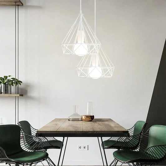 RetroLux - Hänglampa med Industriellt Metallram