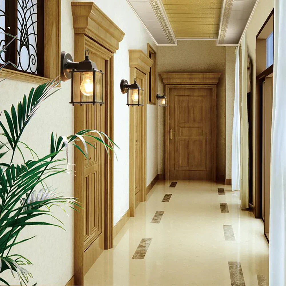 VintageGlimmer - Klassisk Utomhusvägglampa