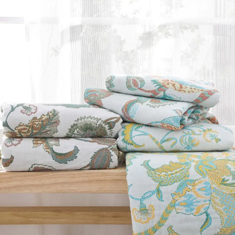 Reverie Floral Tassel Bomullsfilt