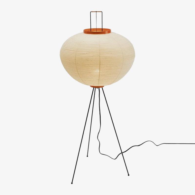 Lunora Haze | Skulptural golvlampa i rispapper i Japandi-stil
