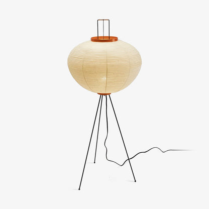 Lunora Haze | Skulptural golvlampa i rispapper i Japandi-stil