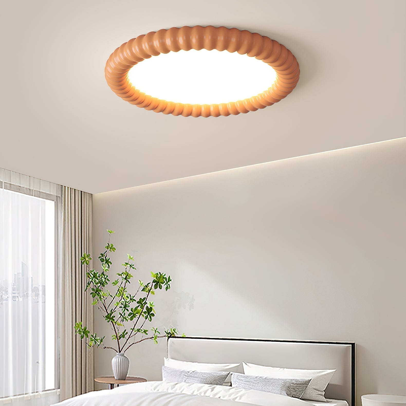 Aetheria – Modern LED-taklampa med vågformad design