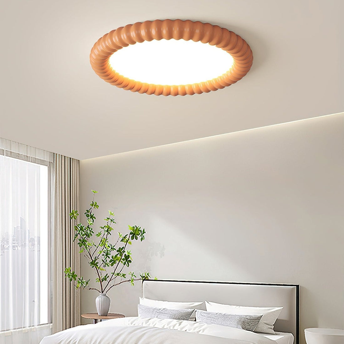 Aetheria – Modern LED-taklampa med vågformad design