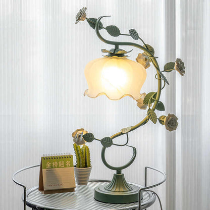 Elegant Rose Lampa med Glaslock