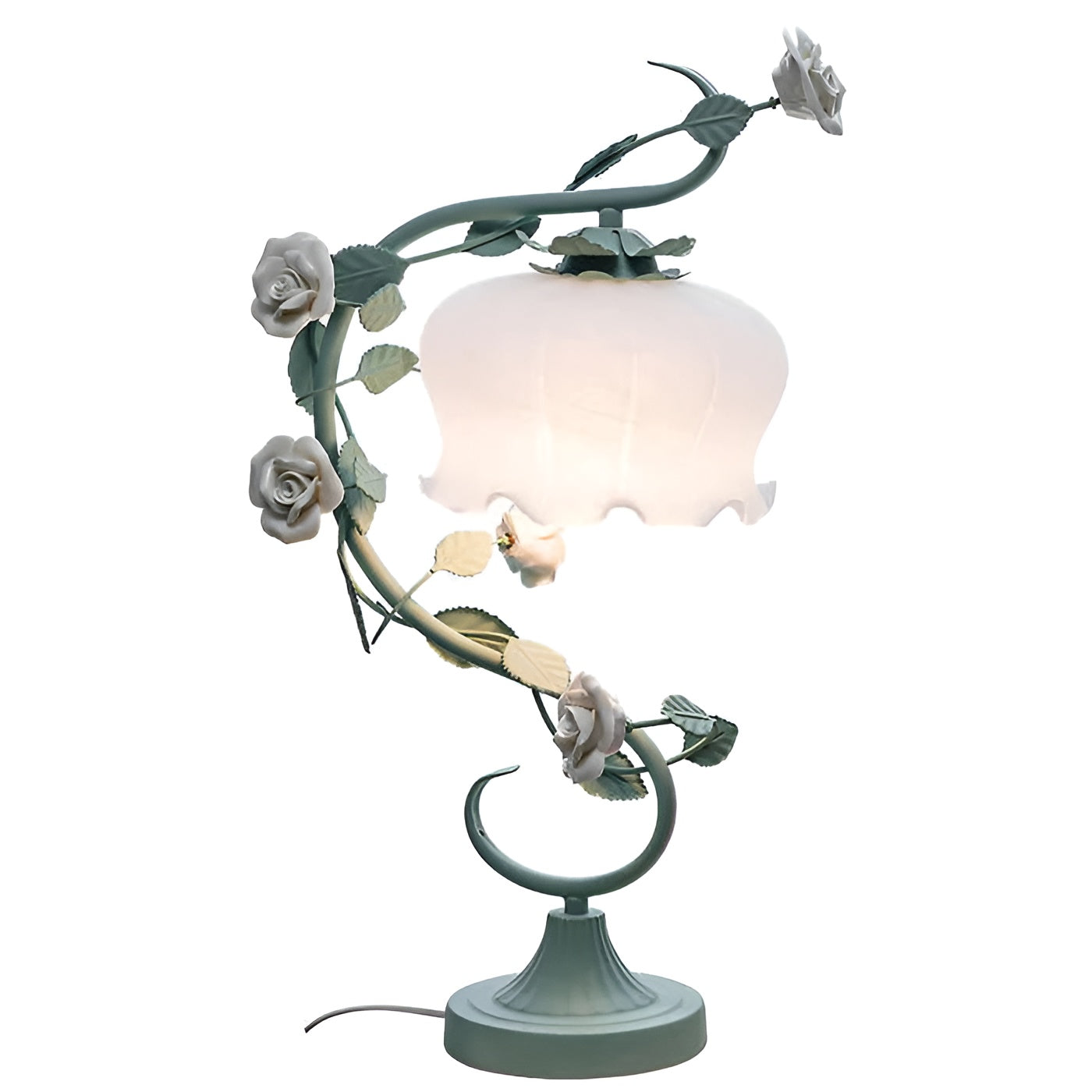 Rosalampa med glasskupa – Romantisk dekoration och stämningsljus för hemmet