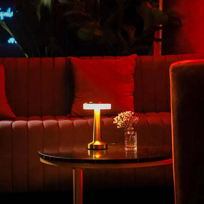 Bordlampa Metall LED Uppladdningsbar Dimmbar Ljus