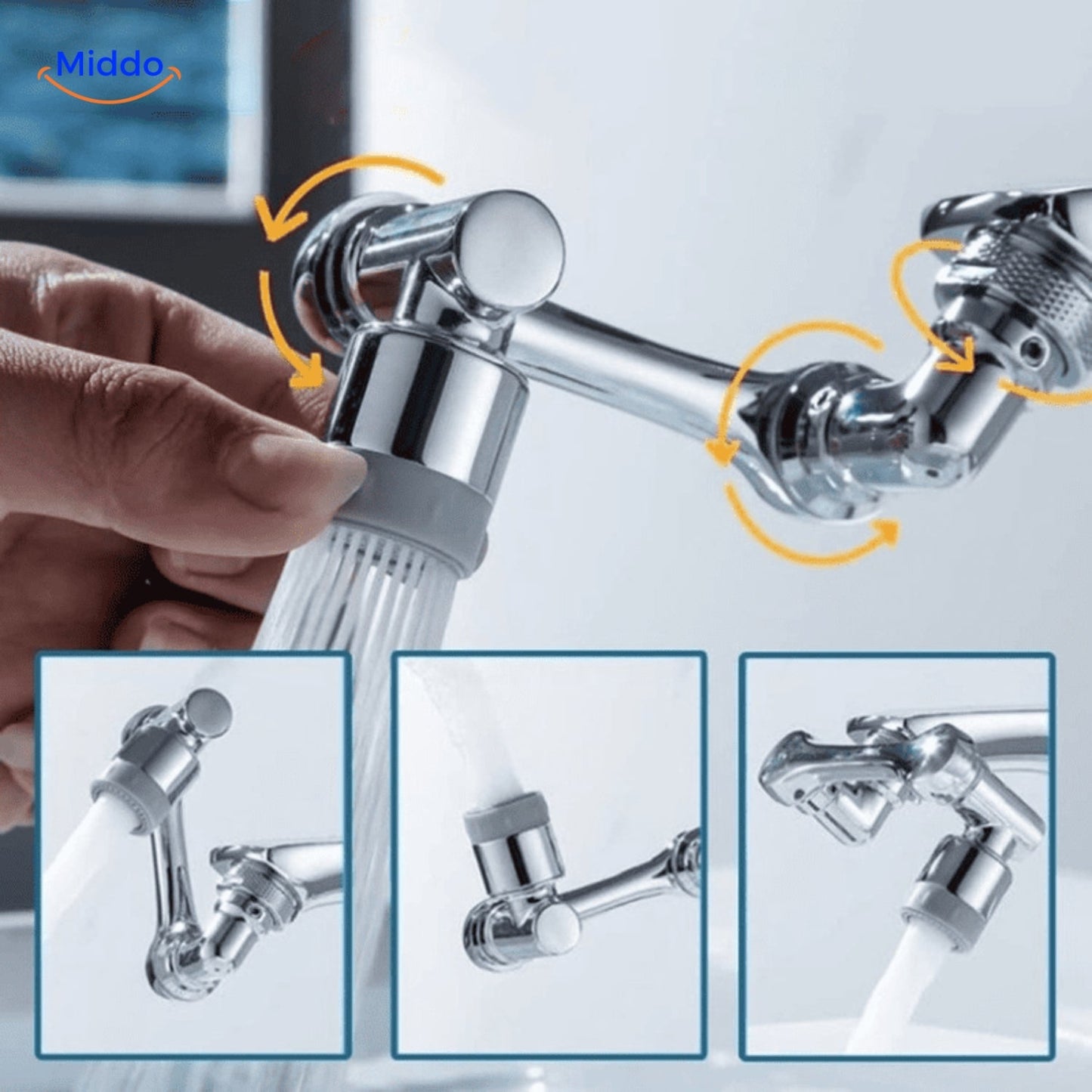 Carvallo | WaterWhirl - 360° svängbar kran med justerbar dusch