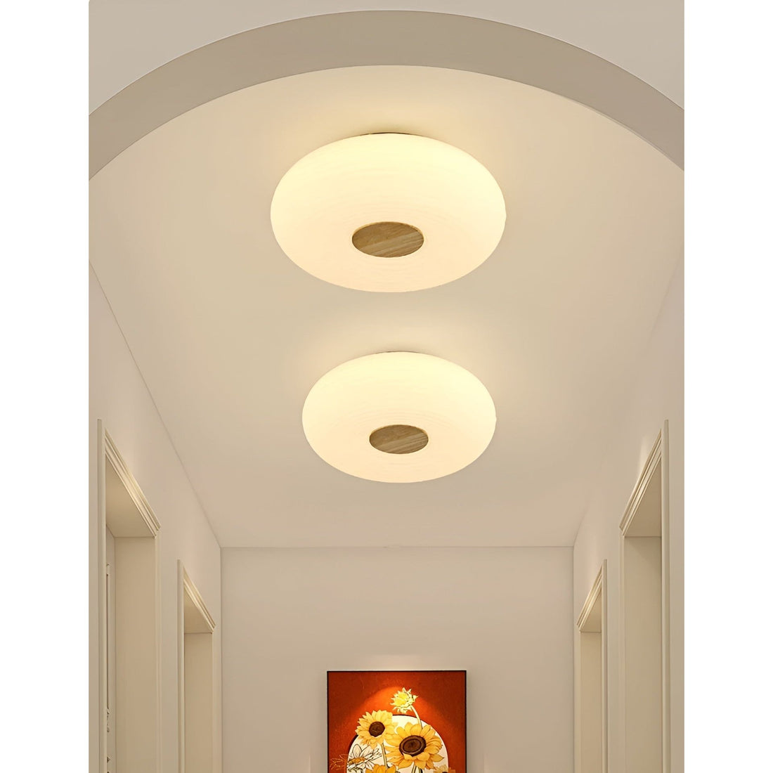 Rund LED Taklampa – Modern, Nordisk Design | Energibesparande &amp; Platt