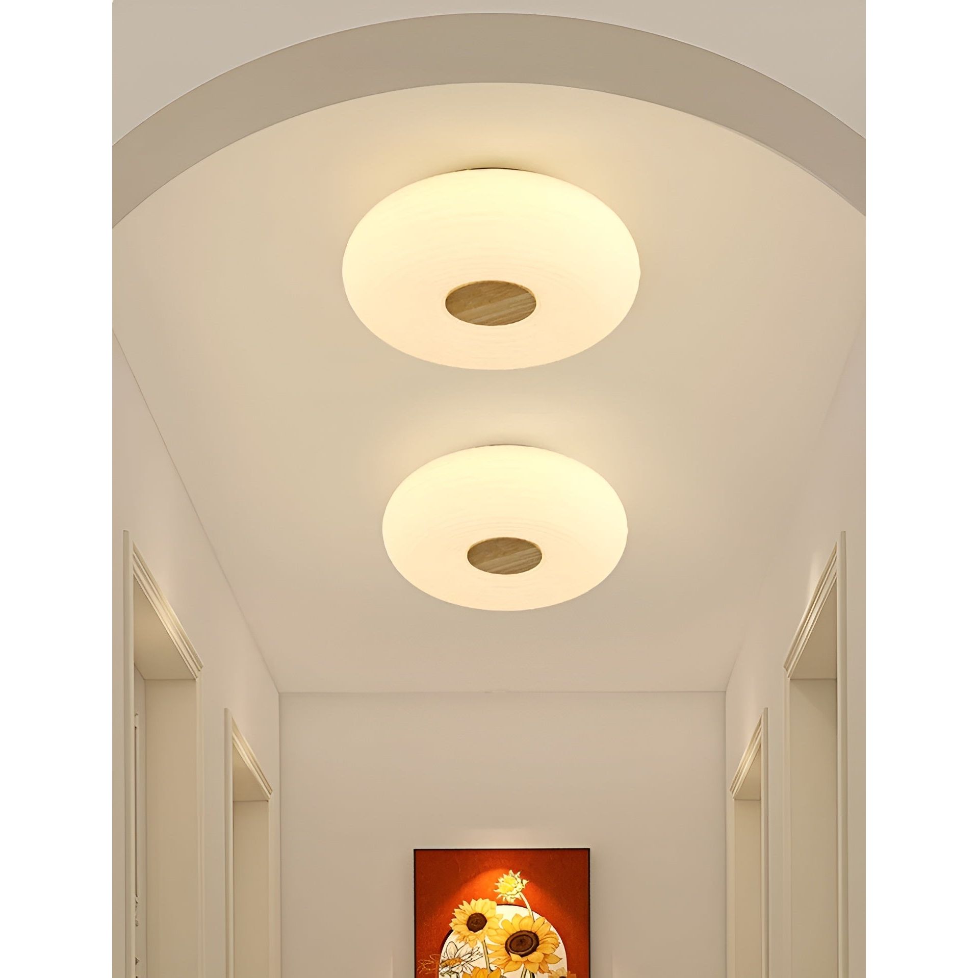 Rund LED Taklampa – Modern, Nordisk Design | Energibesparande &amp; Platt