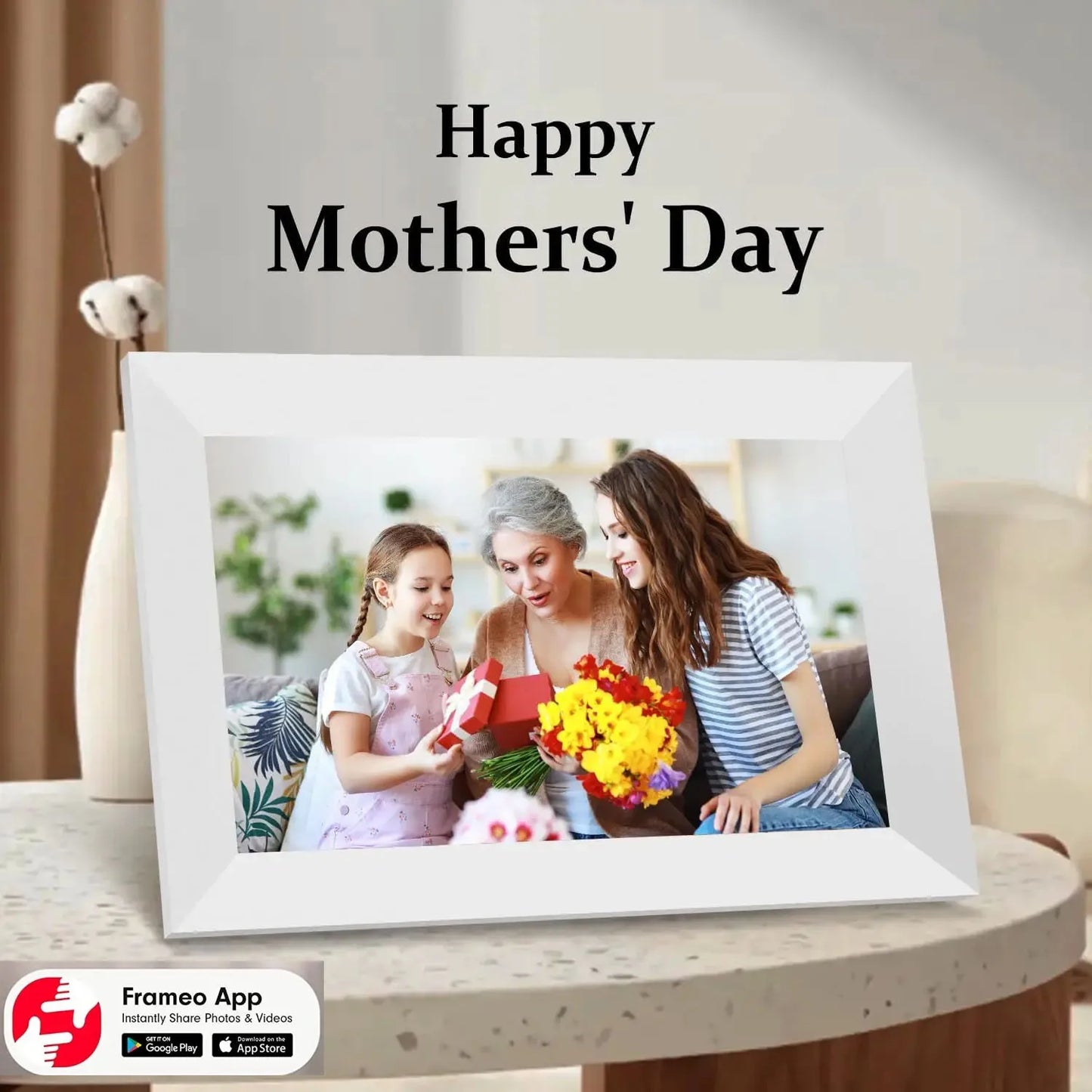 Royallure Frameo 10,1" Digital Fotoram WiFi Smart Fotoram IPS Touch HD