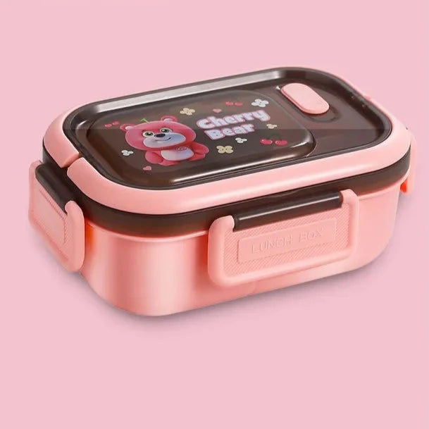 Royallure 1200ML Dubbellager Bento Lunch Box med Fack, Gaffel & Sked, Mikrosäker för Picknick & Kontor