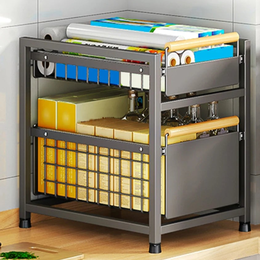 Royallure Utdragbar Köksskåp Förvaringsställ 1/2 Lager Utdragbar Organisator