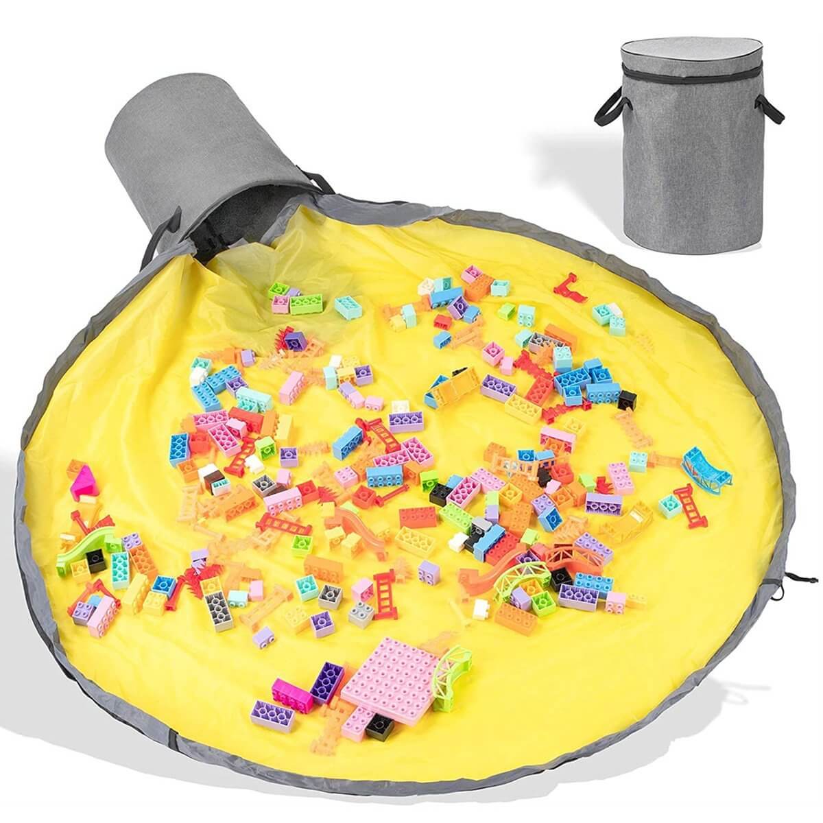 Royallure 2-i-1 Fällbar Leksaksförvaring & Lekmatta – Dragkedjelock, Bärbar & Hållbar