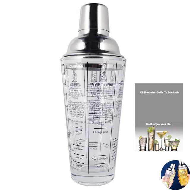 Royallure 22-delars rostfritt stål Boston cocktailshaker-set — Komplett barverktygssats