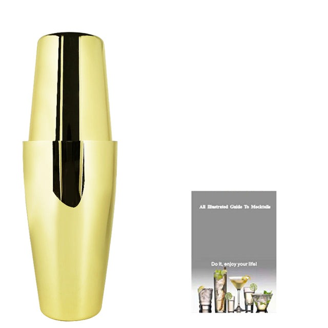 Royallure 22-delars rostfritt stål Boston cocktailshaker-set — Komplett barverktygssats