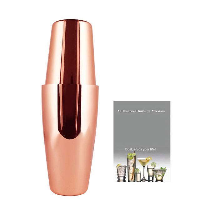 Royallure 22-delars rostfritt stål Boston cocktailshaker-set — Komplett barverktygssats