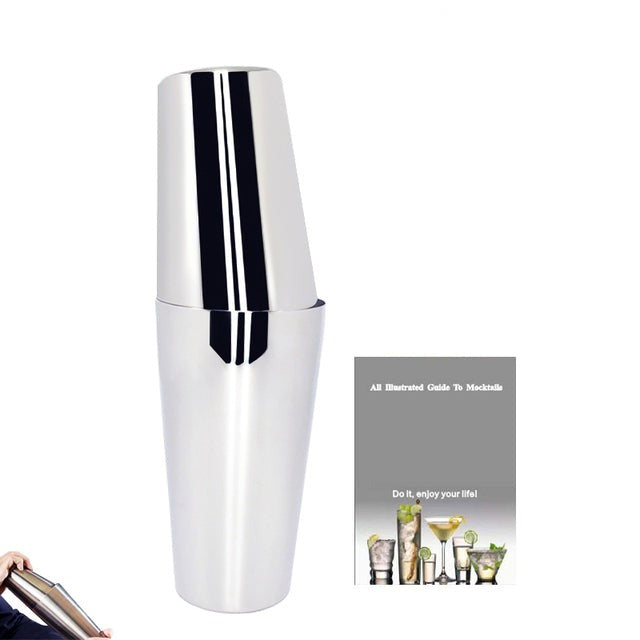 Royallure 22-delars rostfritt stål Boston cocktailshaker-set — Komplett barverktygssats
