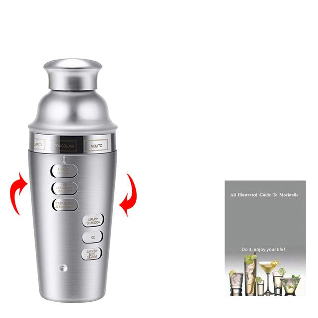 Royallure 22-delars rostfritt stål Boston cocktailshaker-set — Komplett barverktygssats